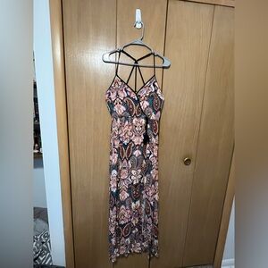 Xhilaration Multicolor Paisley Maxi Dress